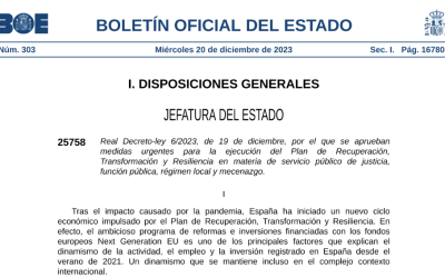 Modificaciones legislativas sobre el Real Decreto-Ley6/2023